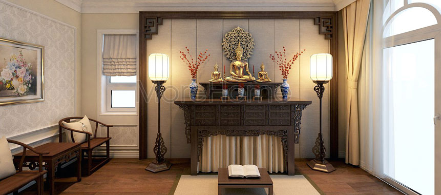  Phòng thờ Phật đẹp cho Chung Cư và biệt thự - Mẫu 06